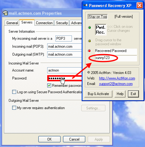 IOpus Password Recovery XP Screenshot